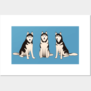Husky Dogs Posters and Art